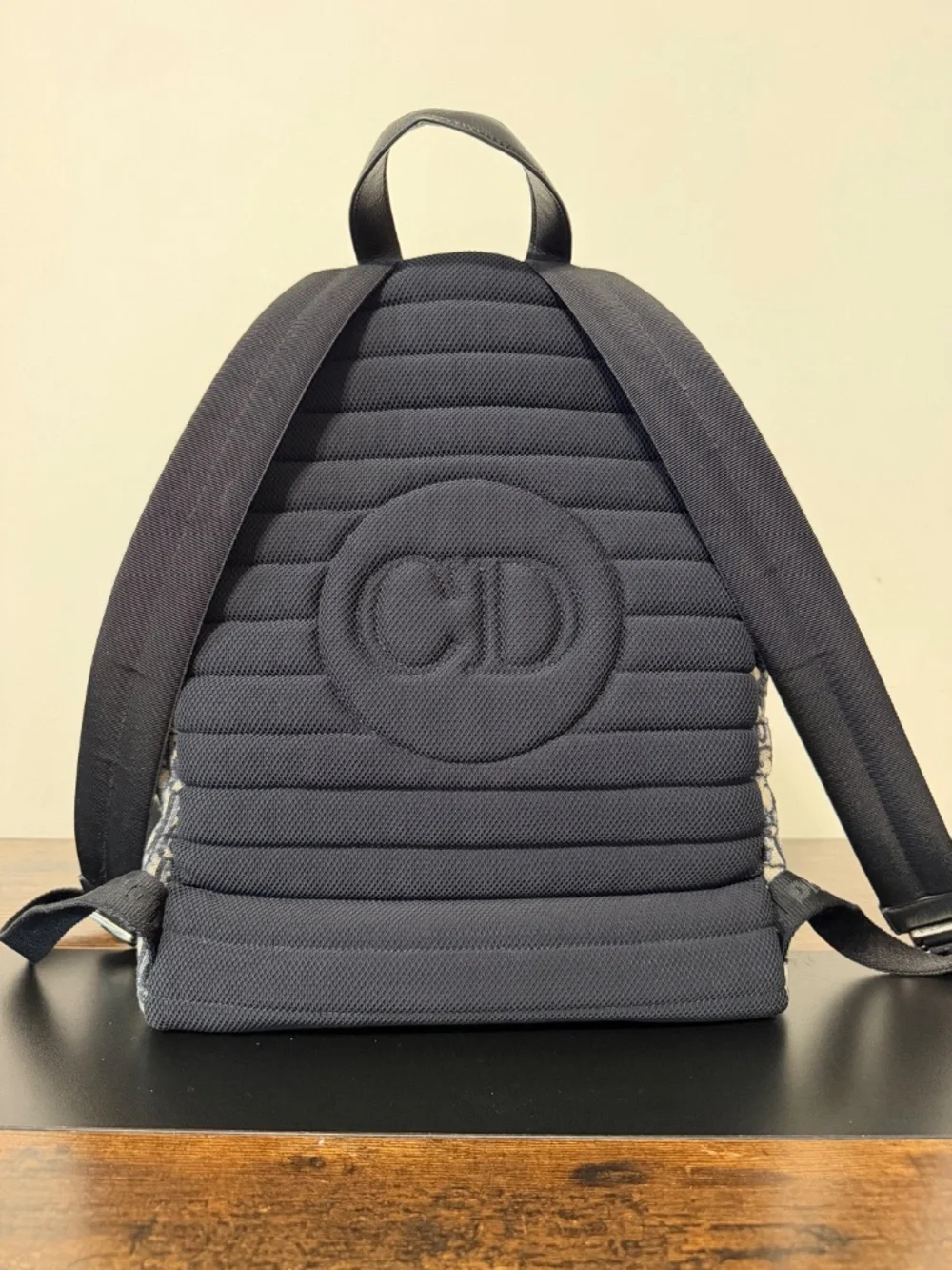 Dior Rider Backpack in Blue Oblique Canvas (MSRP $2900)